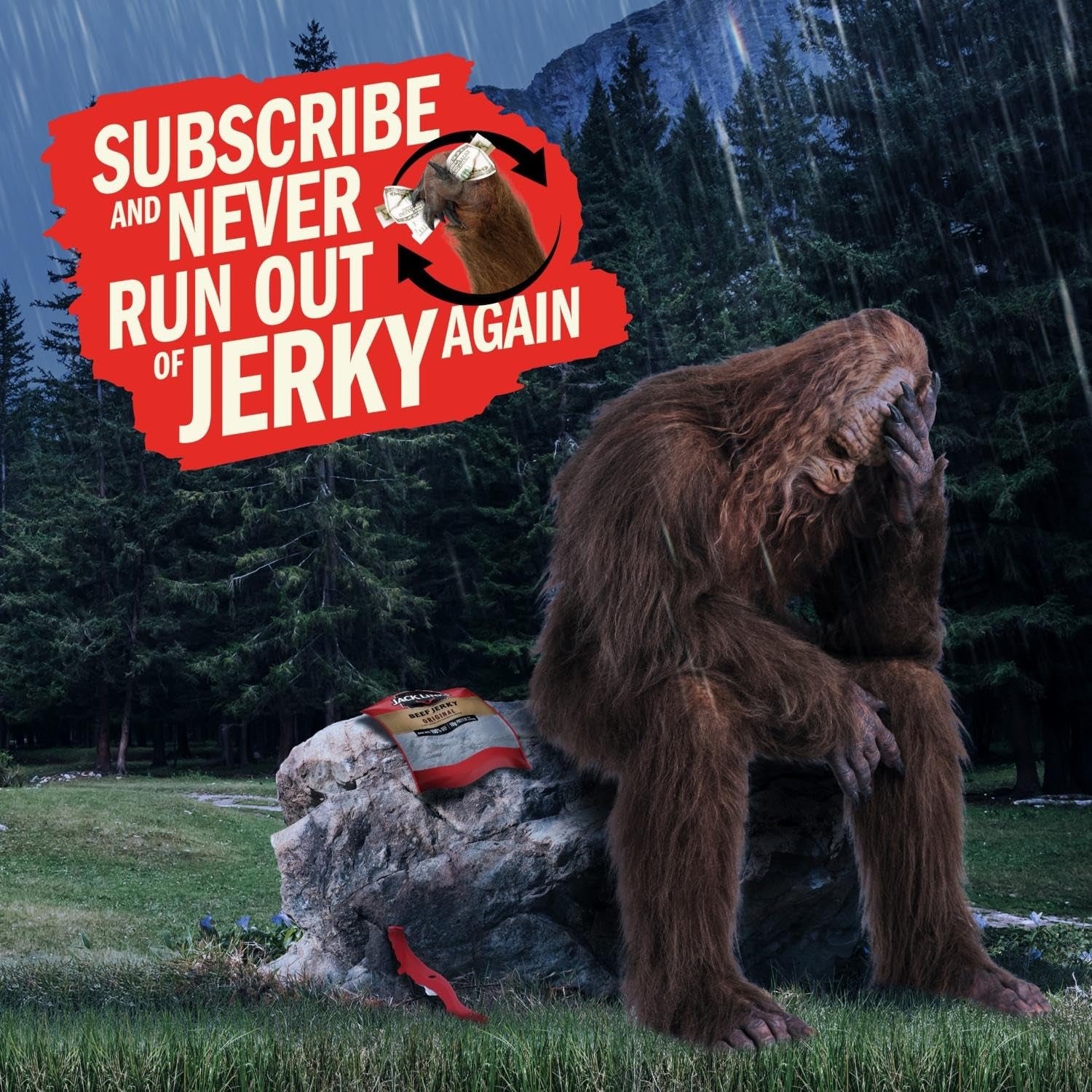 Jack Link's Beef Jerky, Teriyaki, Half Pounder Large Jerky Bag
