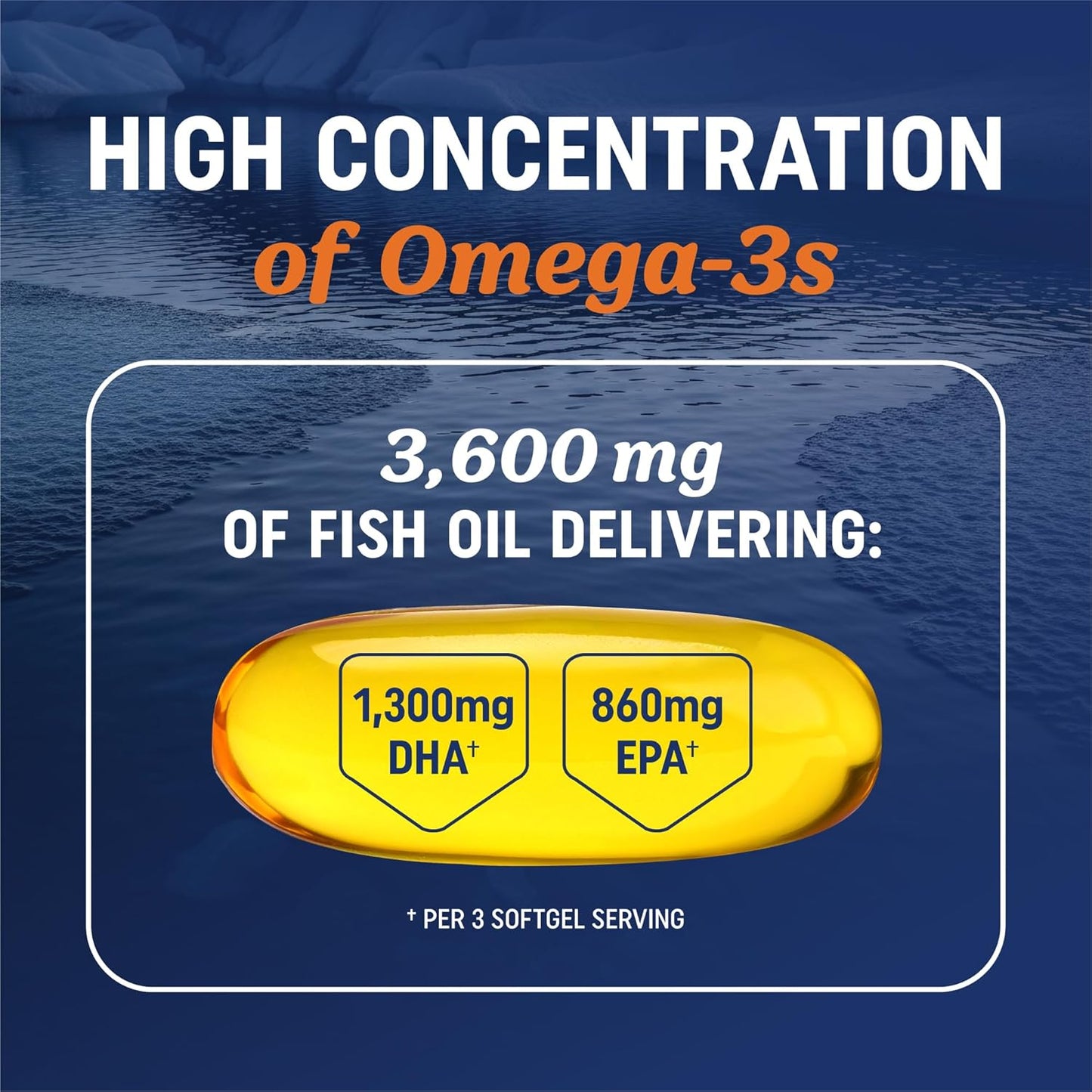 Triple Strength Omega 3 Fish Oil 3600 Mg