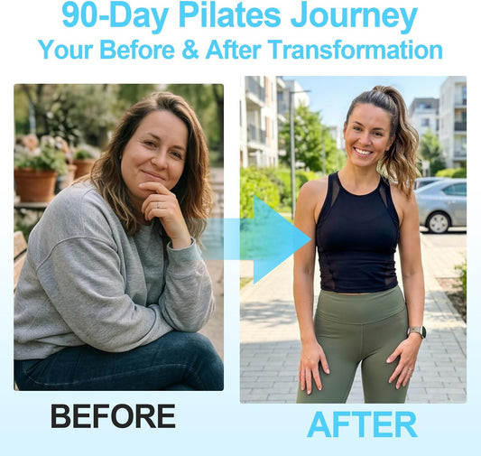 Home Pilates Ring and Ball Set for Women with 5 Resistance Bands