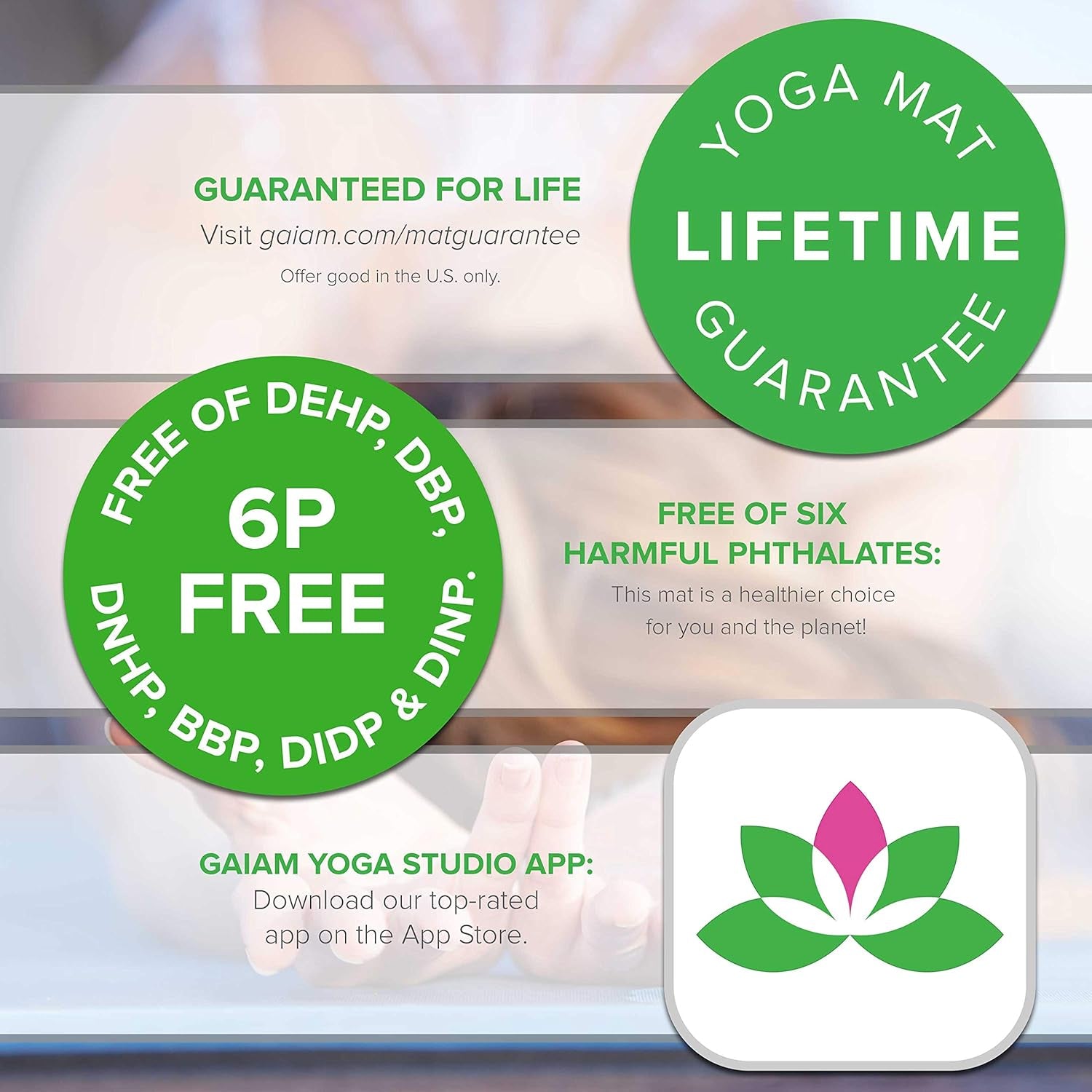 Gaiam Print Yoga Mat