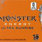 Monster Energy Ultra Sunrise, Sugar Free Energy Drink, 16 Fl Oz | Pack of 15