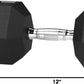 15 Rubber Hex Dumbbell Hand Weight