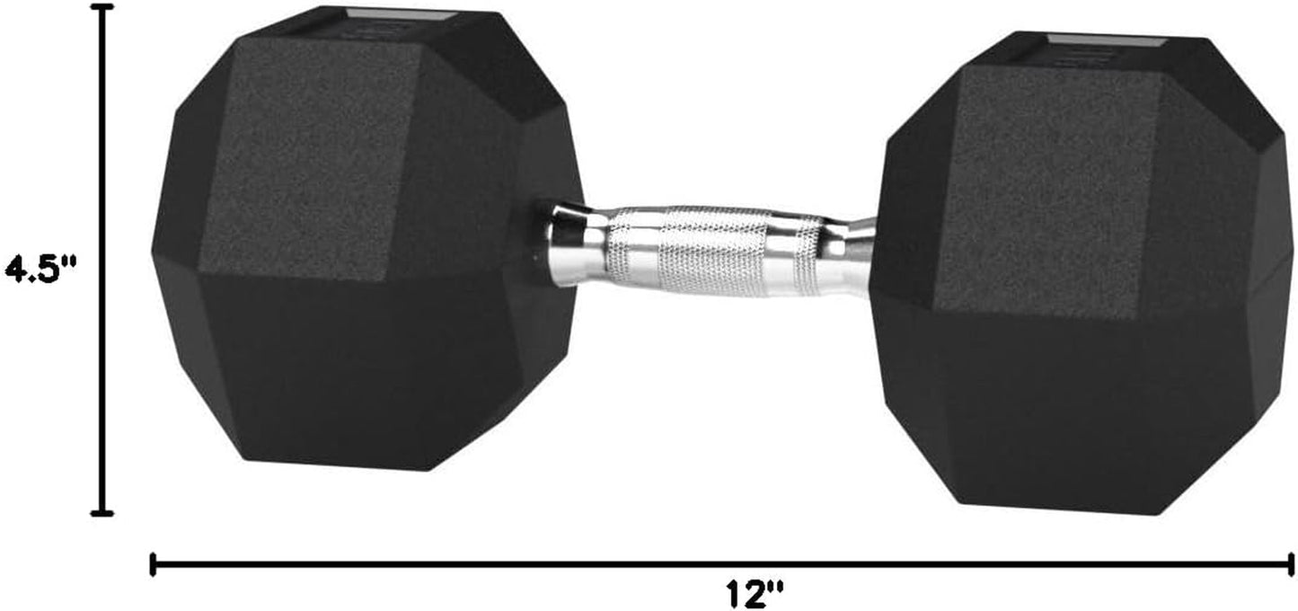 15 Rubber Hex Dumbbell Hand Weight