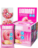 Protein Donuts - 22G Protein, Pink Sprinkle, Zero Sugar Snack - 8 Pack with Two Donuts per Pack