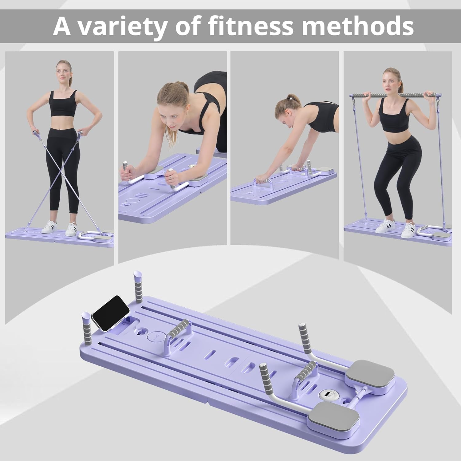 JANUA Pilates Board - Multi-Purpose Foldable Pilates Reformer Board for Home