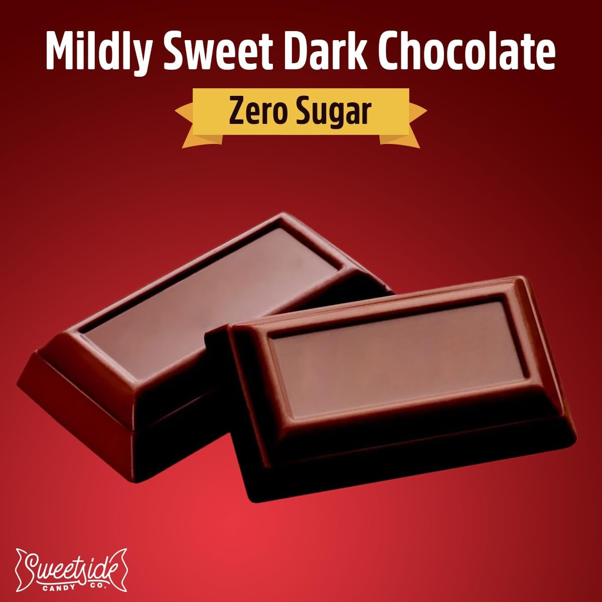 Zero Sugar Special Dark Chocolate Candy Bulk Pack - Individually Wrapped Sugar Free Chocolate Candy Bar