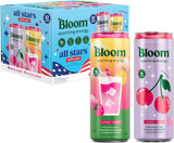 Bloom Nutrition Sparkling Energy Drink - Natural Caffeine, Zero Sugar, 180Mg Caffeine - All Stars Variety Pack - 12oz 12 Pack