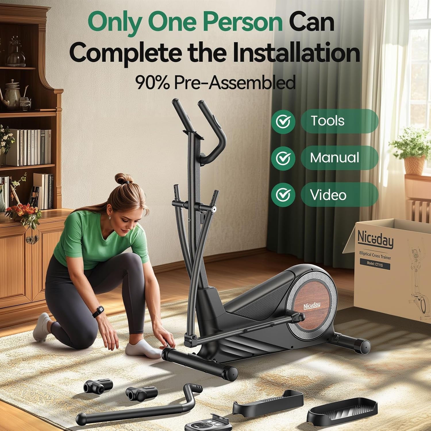 Niceday Elliptical Exercise Machine
