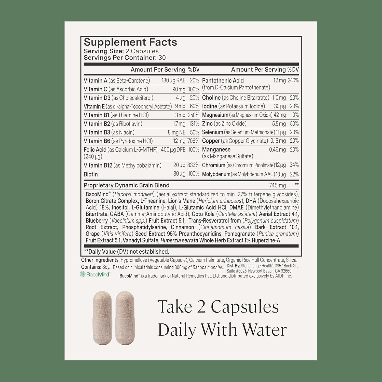 Stonehenge Health Dynamic Brain Nootropic Formula