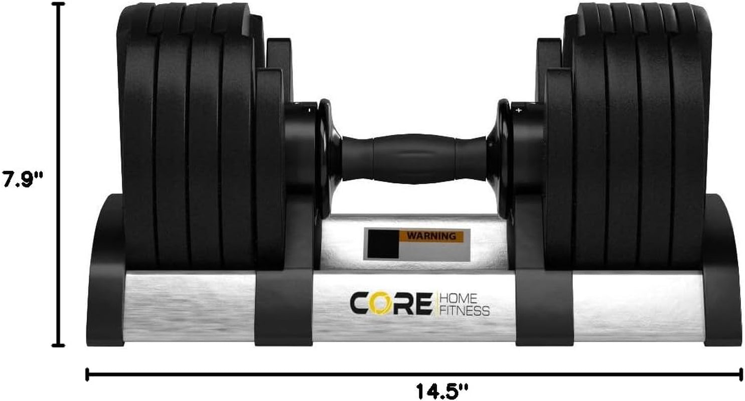 Core Fitness Adjustable Dumbbell Weight Set