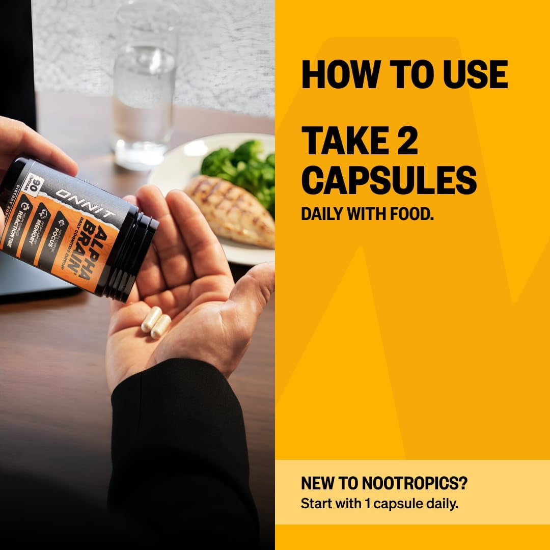 ONNIT Alpha Brain Nootropic Brain Supplement for Focus