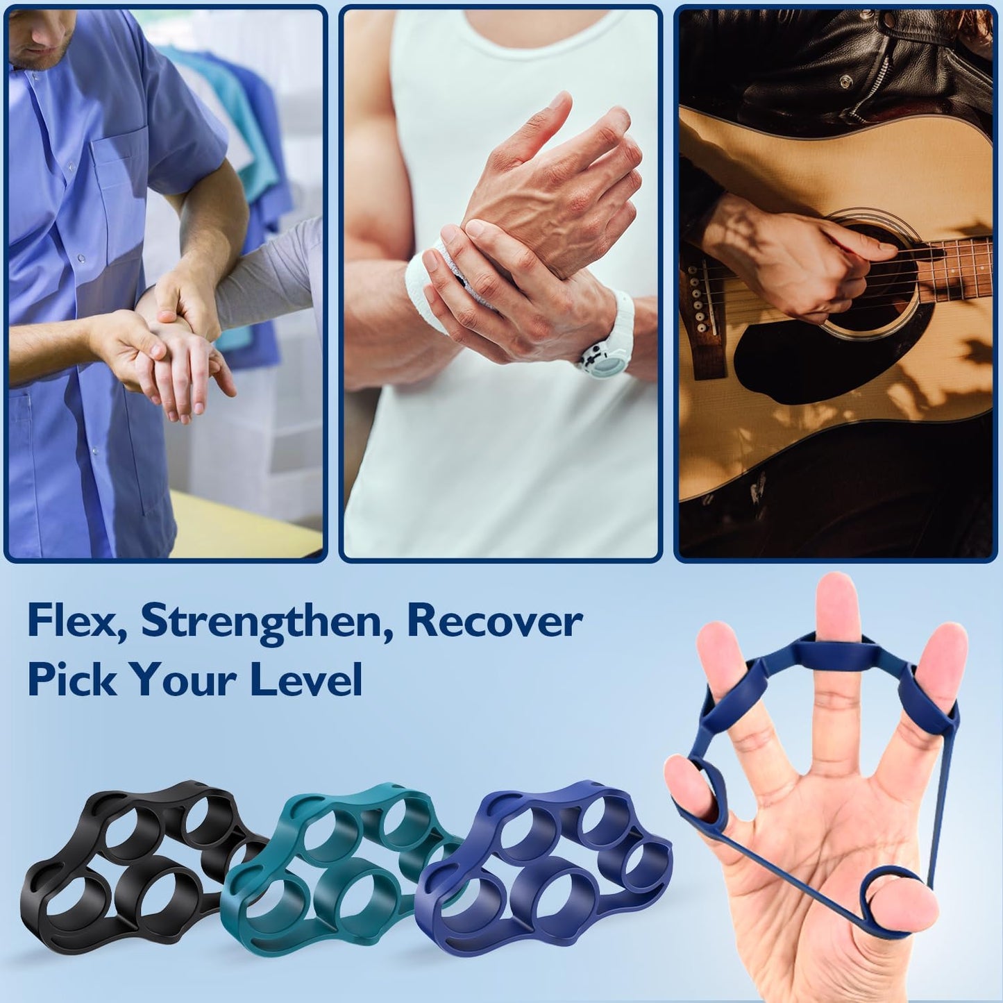 Grip Strength Trainer 9-Piece Kit