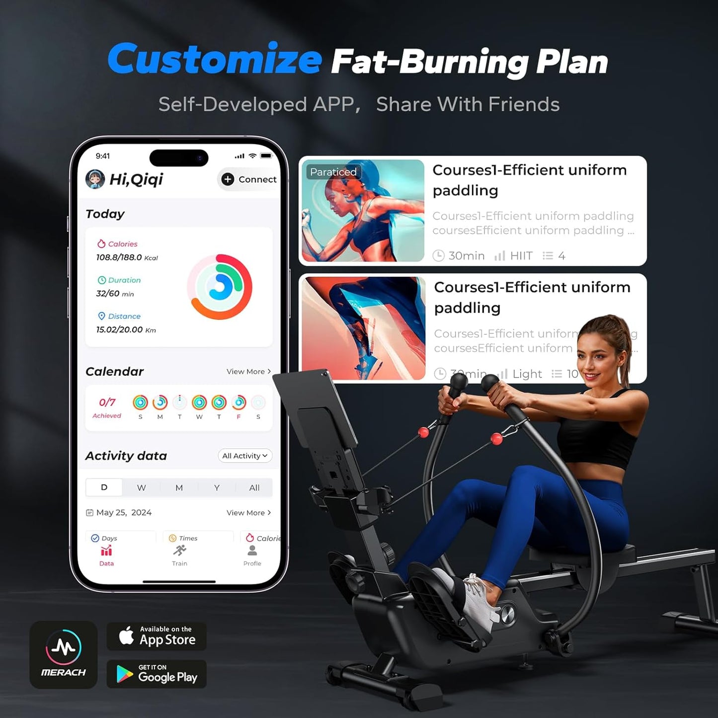 MERACH Sculls Rowing Machines for Home