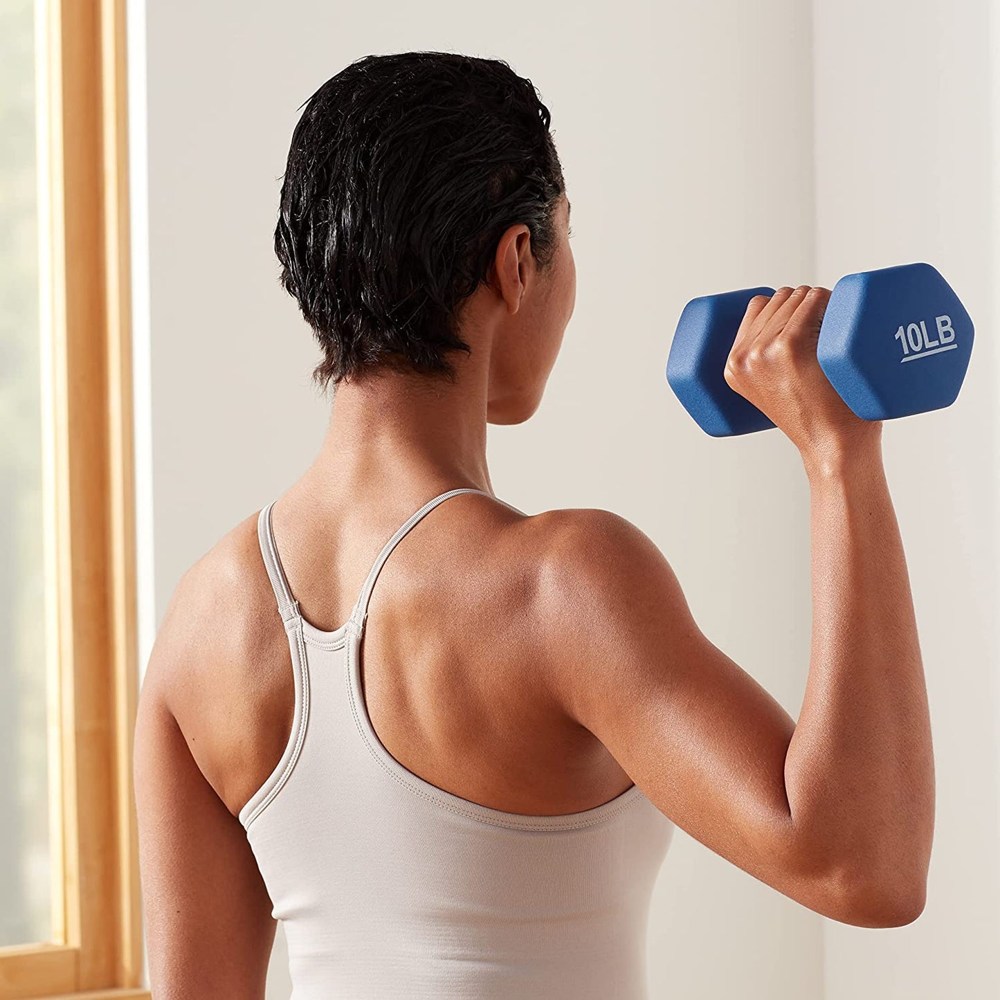 10 Pound Neoprene Dumbbell Hand Weights for Exercise