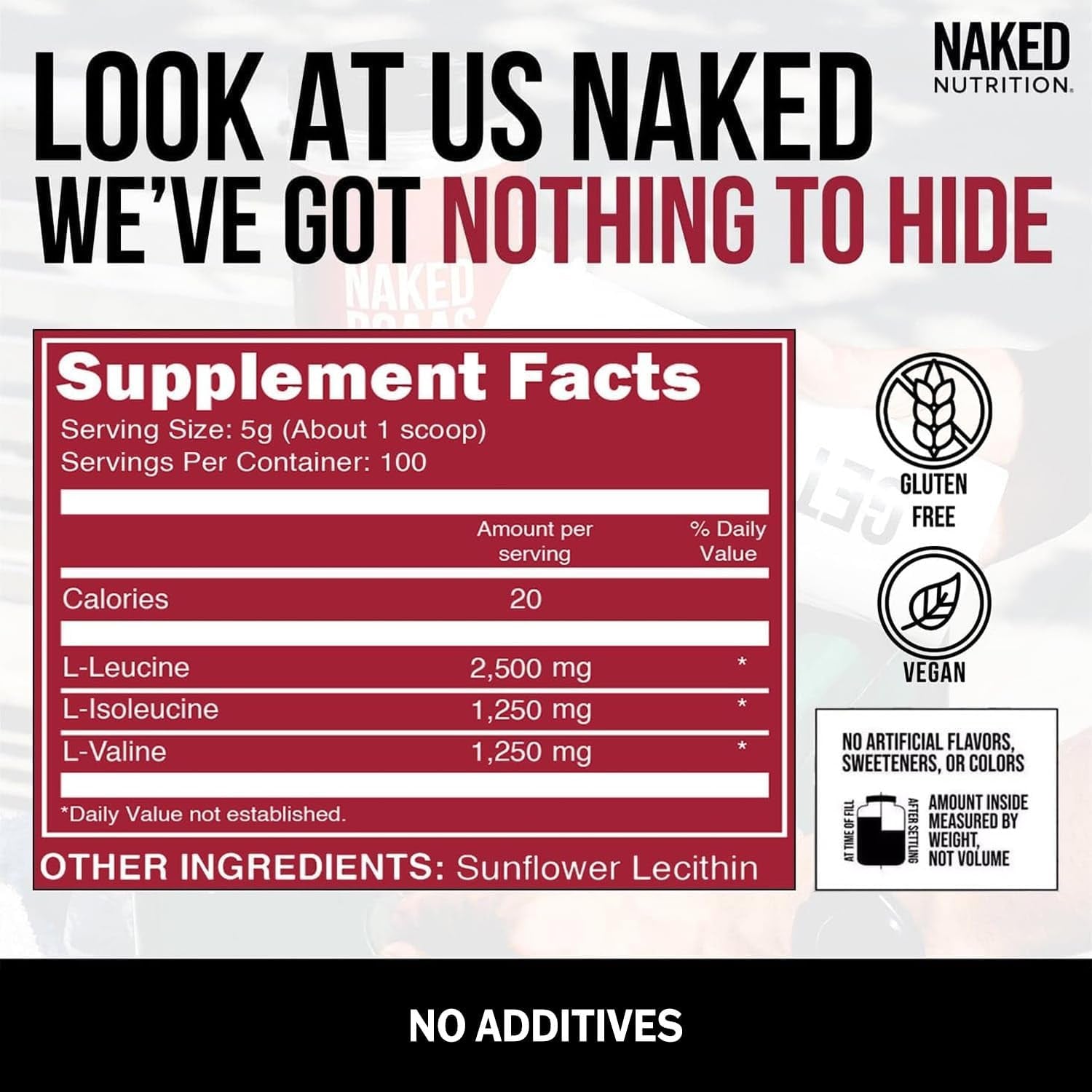 NAKED BCAAs Amino Acids Powder