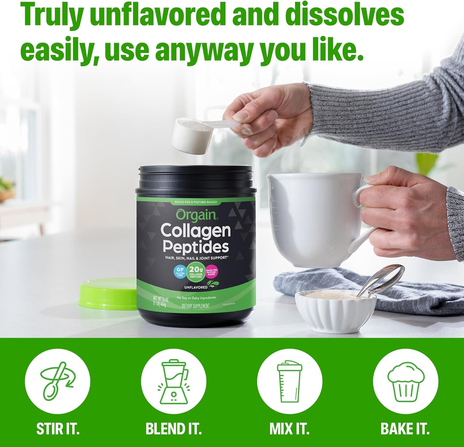 Orgain Hydrolyzed Collagen Peptides Powder