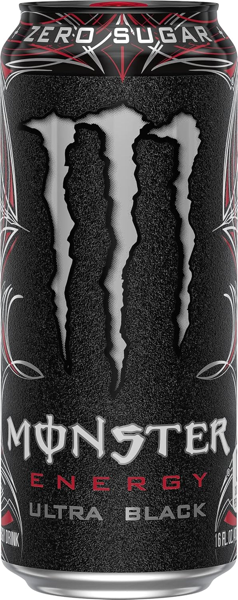 Monster Energy Ultra Black, Sugar Free Energy Drink, 16 Ounce | Pack of 15