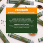 Paleovalley 100% Grass Fed Venison Sticks – Keto-Friendly, High Protein, Low-Calorie Snack