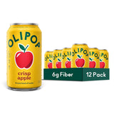 OLIPOP Prebiotic Soda Pop, Crisp Apple (12-Cans)