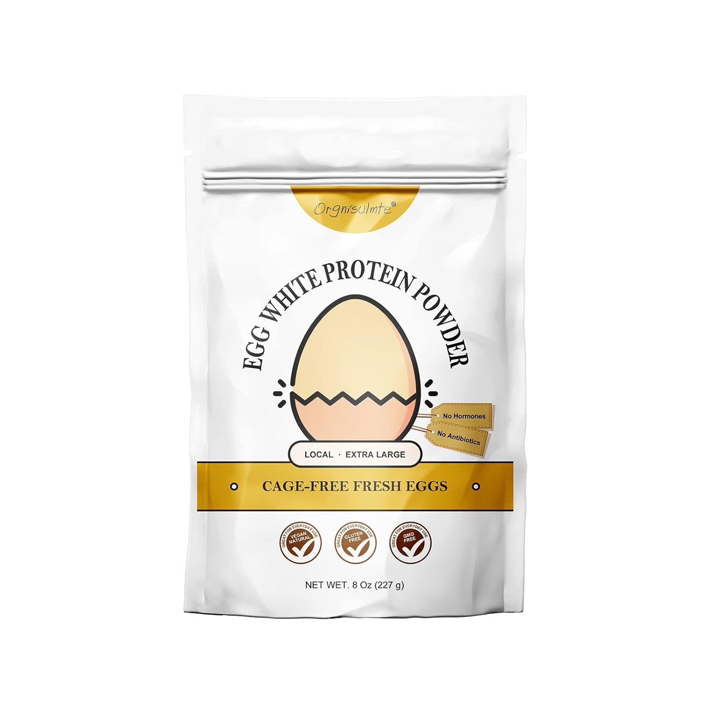 Orgnisulmte Egg White Protein Powder 8 oz