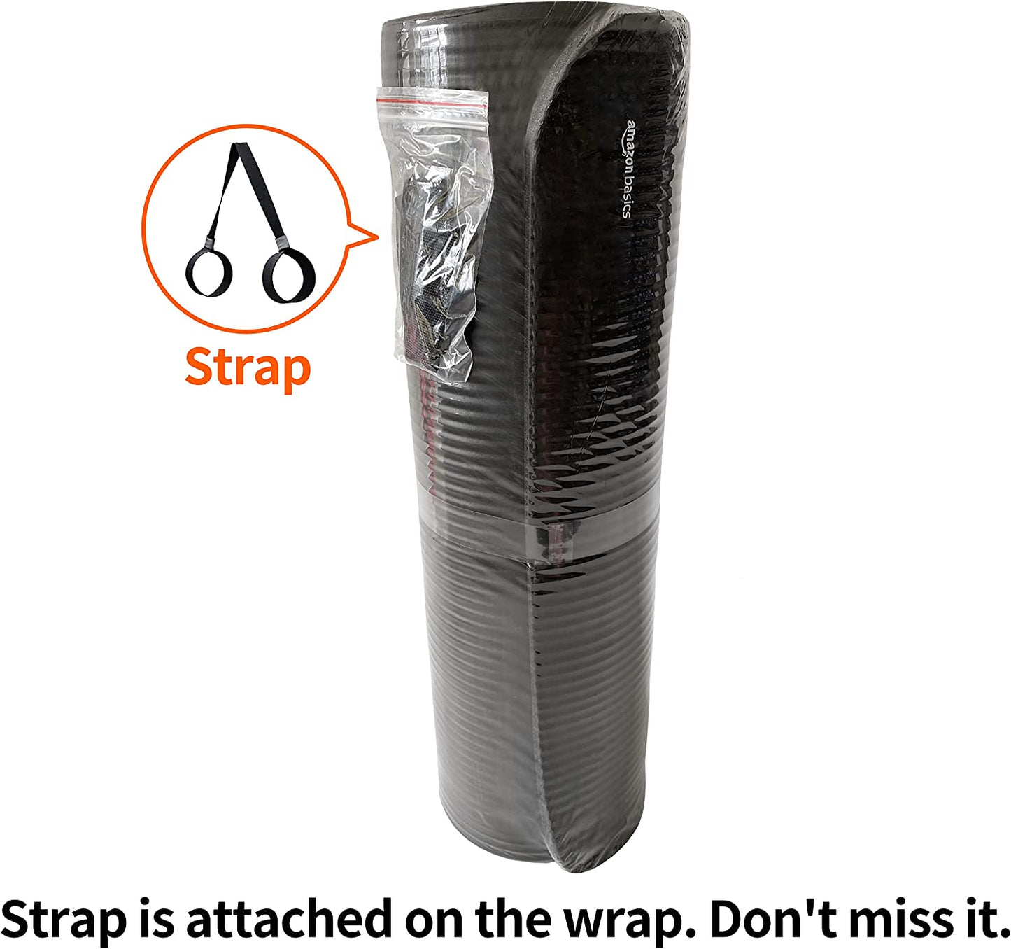 Extra Thick Exercise Yoga Mat with Carrying Strap
