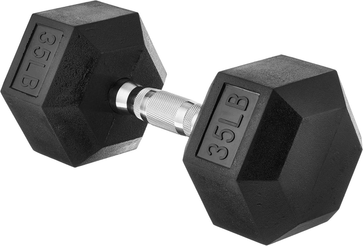 35 Pound Rubber Hex Dumbbell Hand Weight