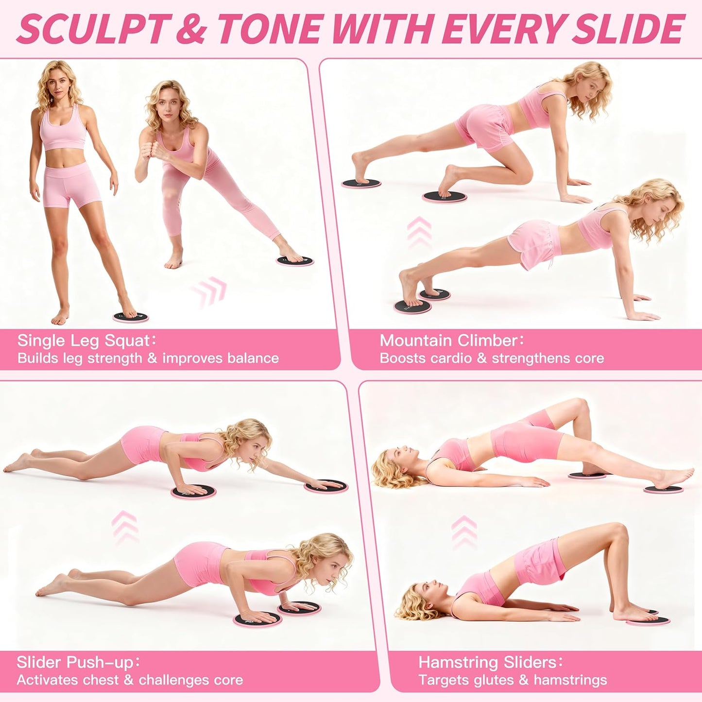 NANATI Pilates Kit, Home Pilates Workout Kit for Women