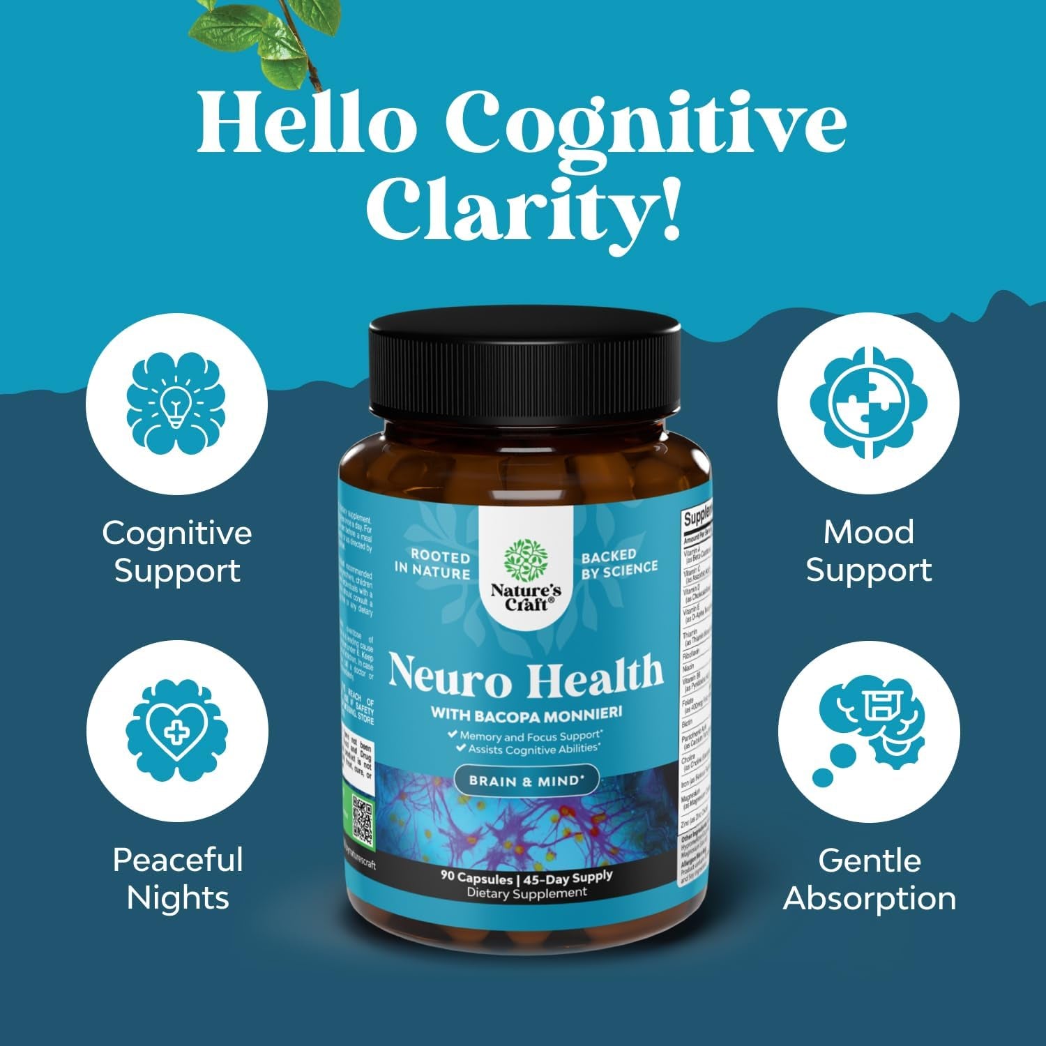 Nootropic Brain Supplement for Memory and Focus Support