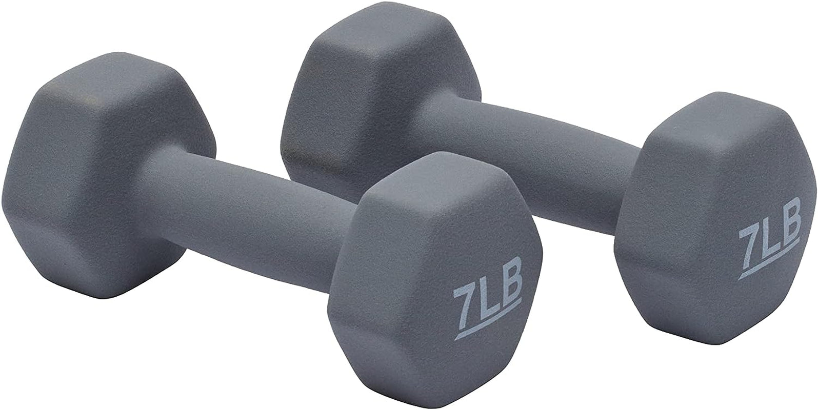 7 Pound Neoprene Dumbbell Hand Weights for Exercise