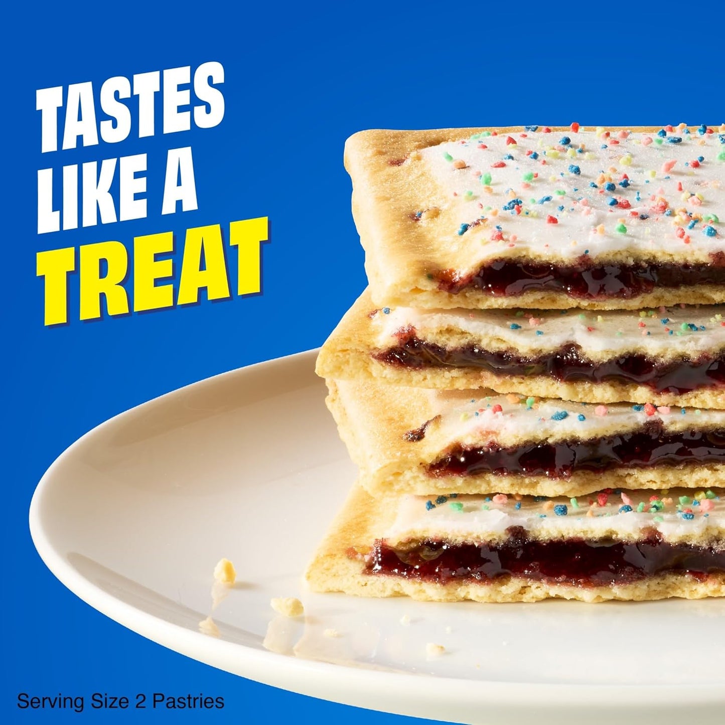 Pop-Tarts Protein Toaster Pastries, 10G Protein, Bumpin' Blueberry (24 Pop-Tarts)