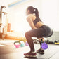 5 - 15lb Vinyl Coated Kettlebell Cast Iron Sets
