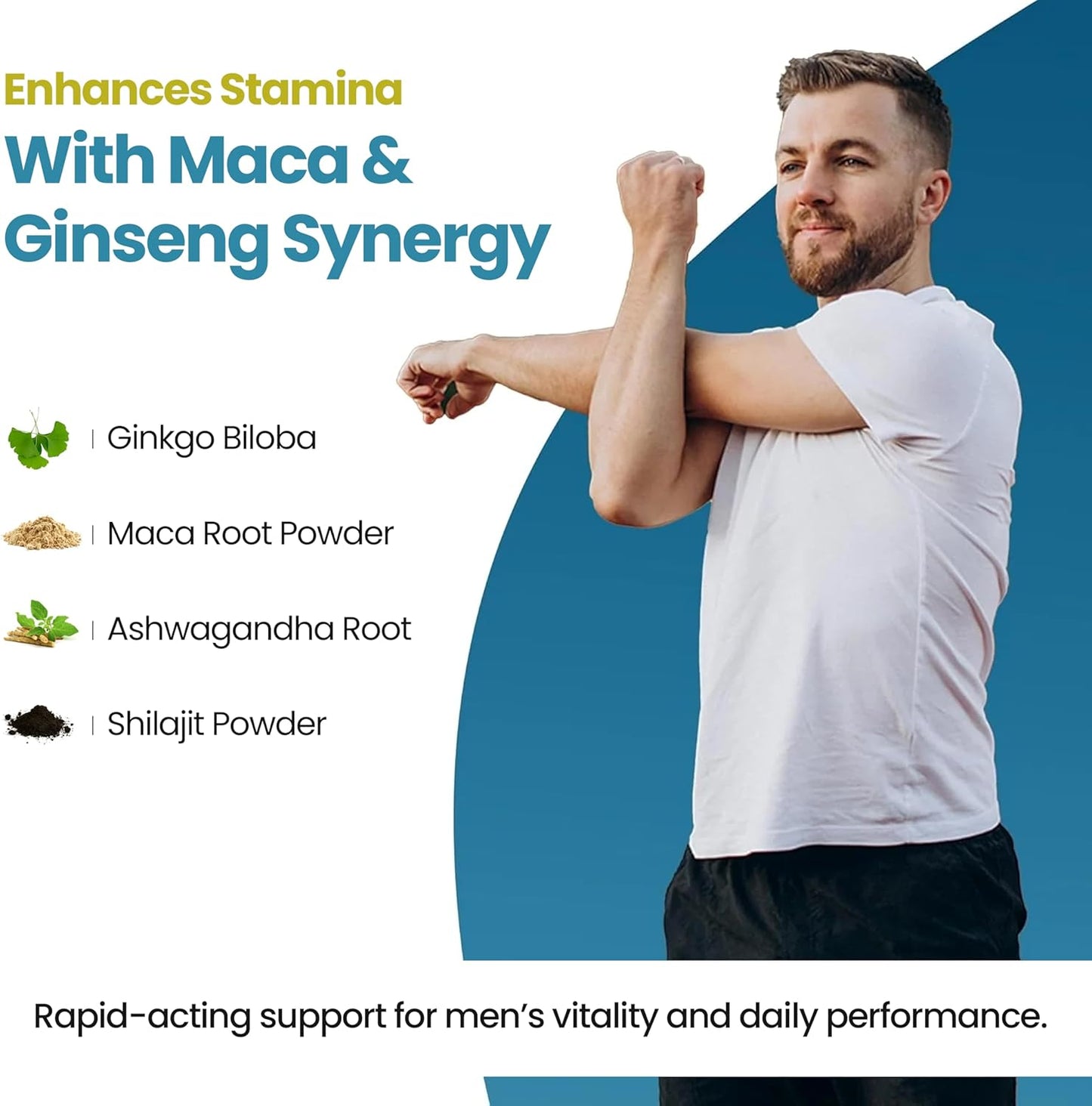 Male Enhancing Supplement - Fast Acting for Blood Flow to Gain Length, Girth, & Stamina