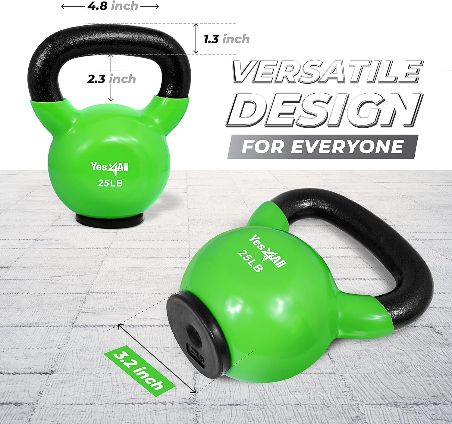 25 Pound Vinyl Coated Kettlebell