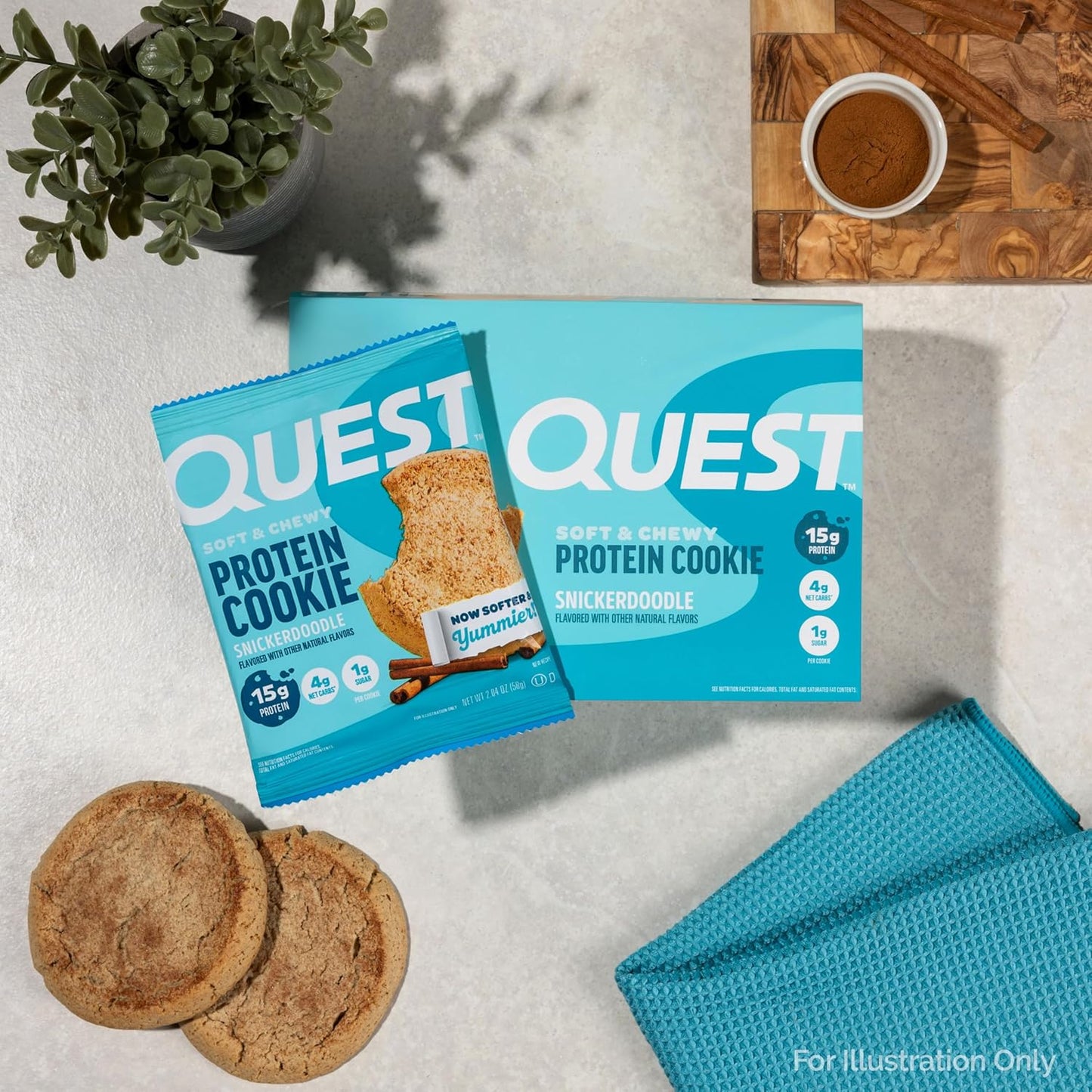Quest Nutrition Snickerdoodle Protein Cookie 12 Count