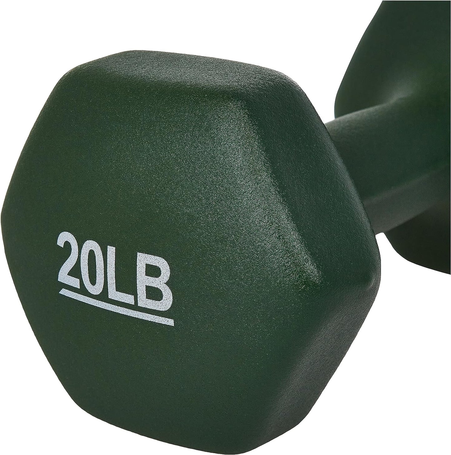 20 Pound Neoprene Dumbbell Hand Weights for Exercise