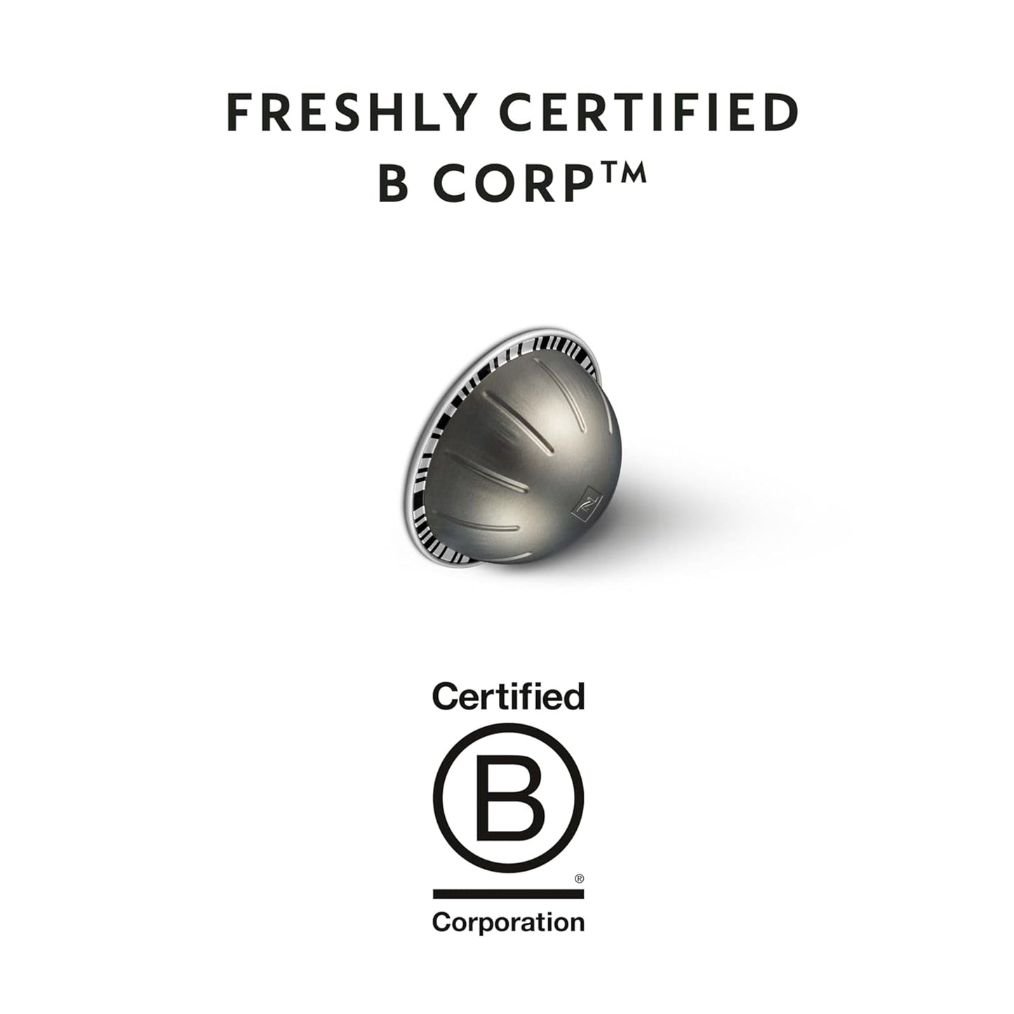 Nespresso Capsules Vertuo, Fortado Gran Lungo Americano, Dark Roast Espresso Coffee, Brews 5.0oz.