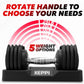 Keppi Adjustable Dumbbells Set - 25lb/50lb
