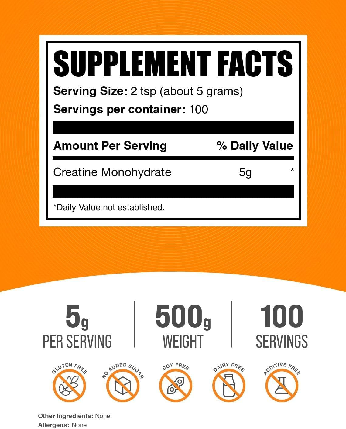 BulkSupplements.com Creatine Monohydrate Powder