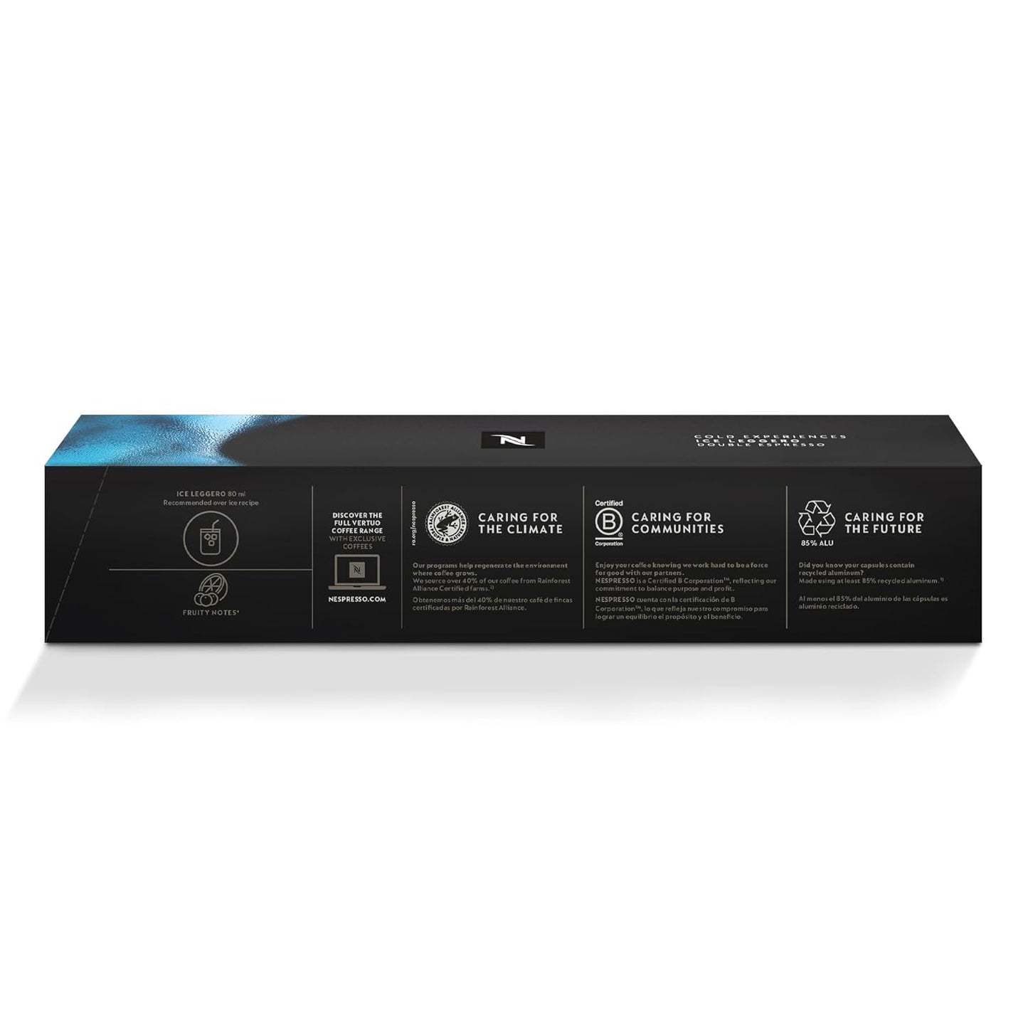 Nespresso Capsules Vertuo, Ice Leggero, Double Espresso Coffee Pods, Brews 2.7 oz.