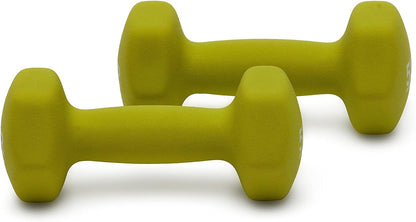 5 Pound Neoprene Dumbbell Hand Weights for Exercise