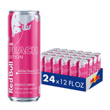 Red Bull Peach Edition Energy Drink, White Peach, 12 Fl. oz., 24 Cans