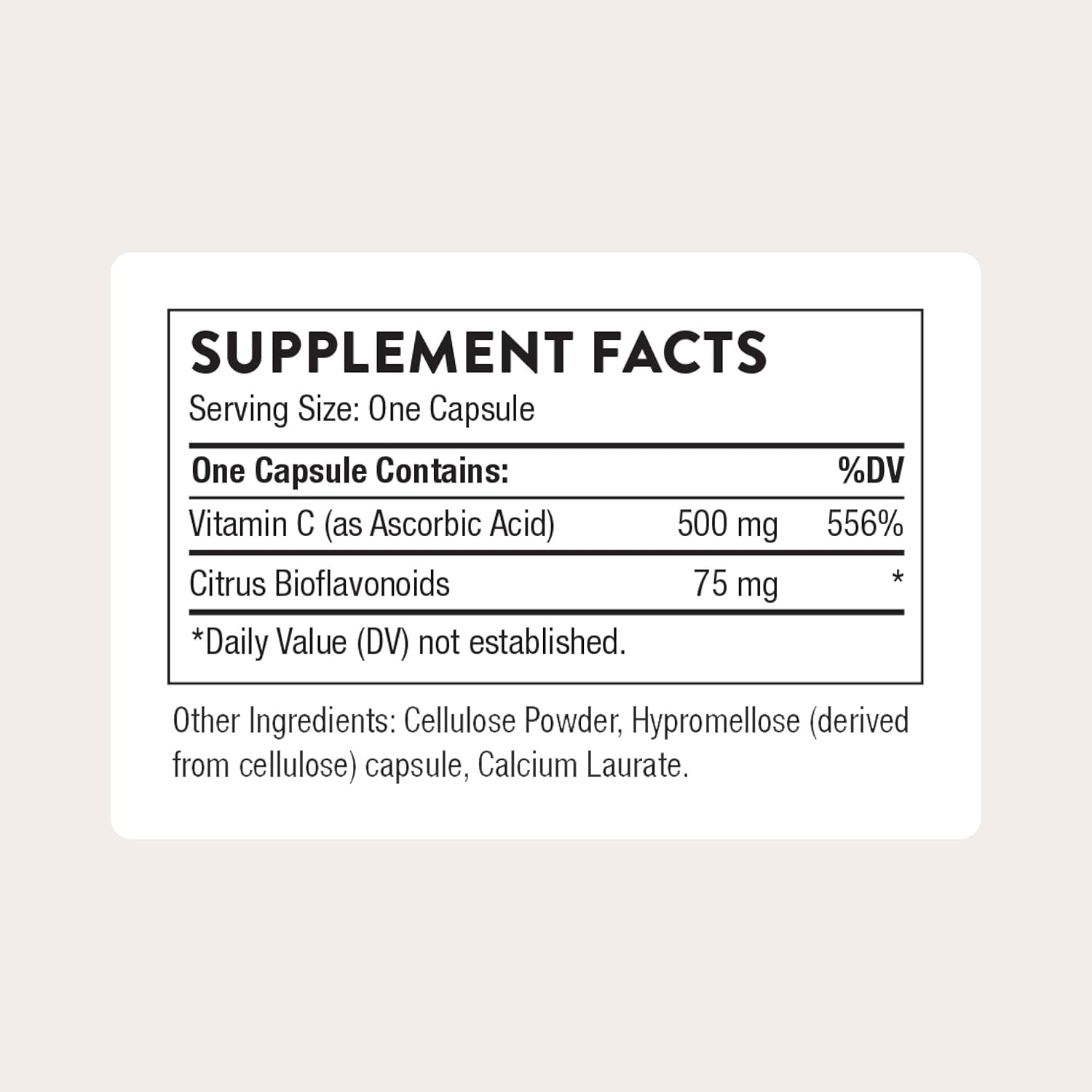 THORNE - Vitamin C 500 mg - Blend of Vitamin C and Citrus Bioflavonoids