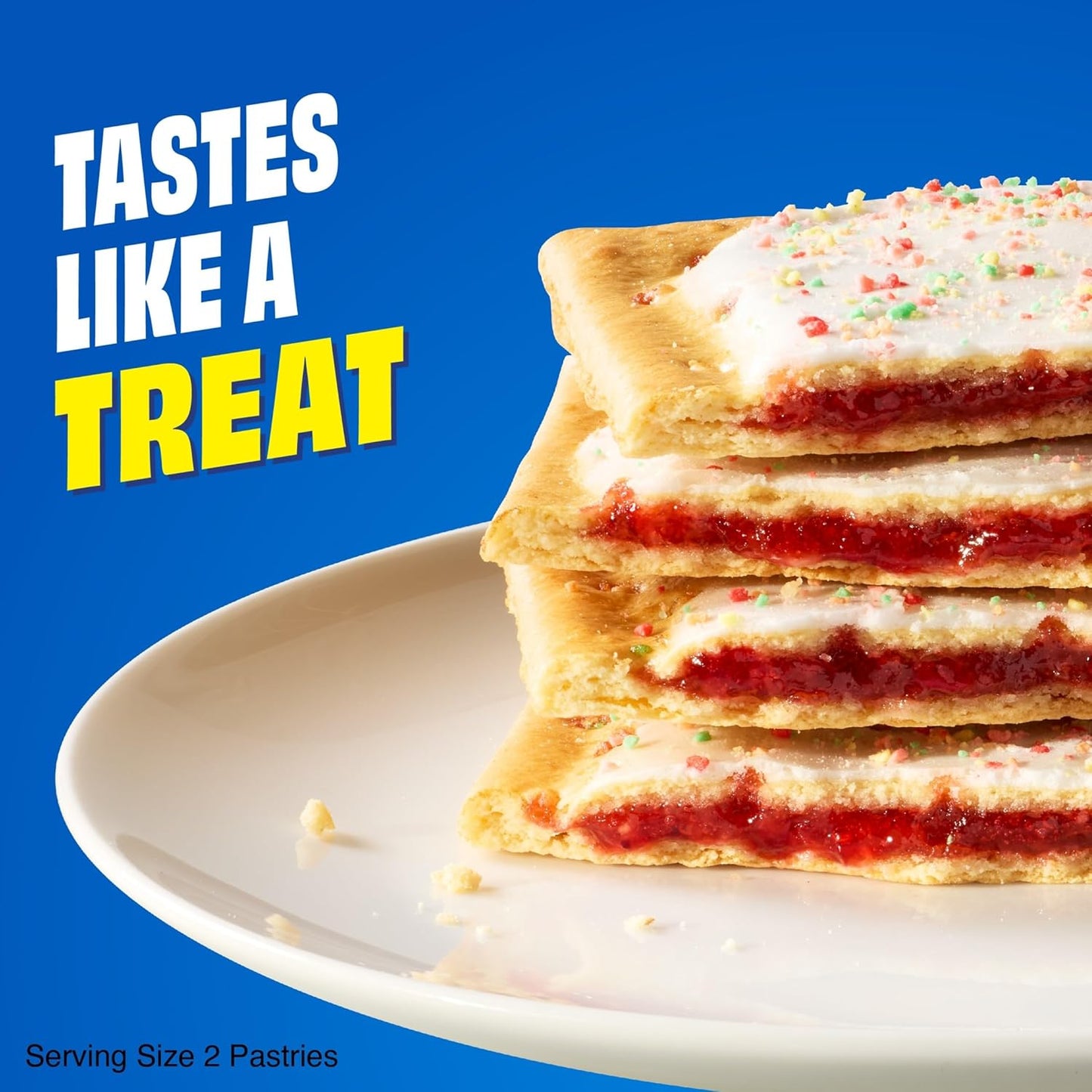 Pop-Tarts Protein Toaster Pastries, 10G Protein, Slammin' Strawberry (24 Pop-Tarts)