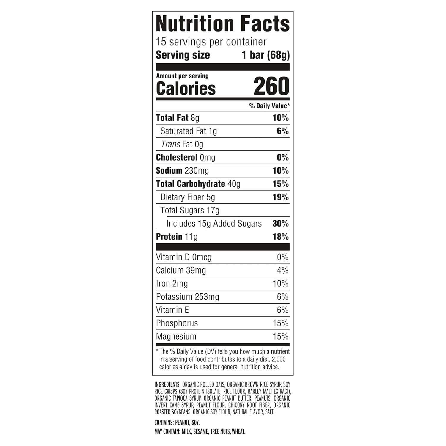 CLIF BAR - Energy Protein Bars - (15 Pack)