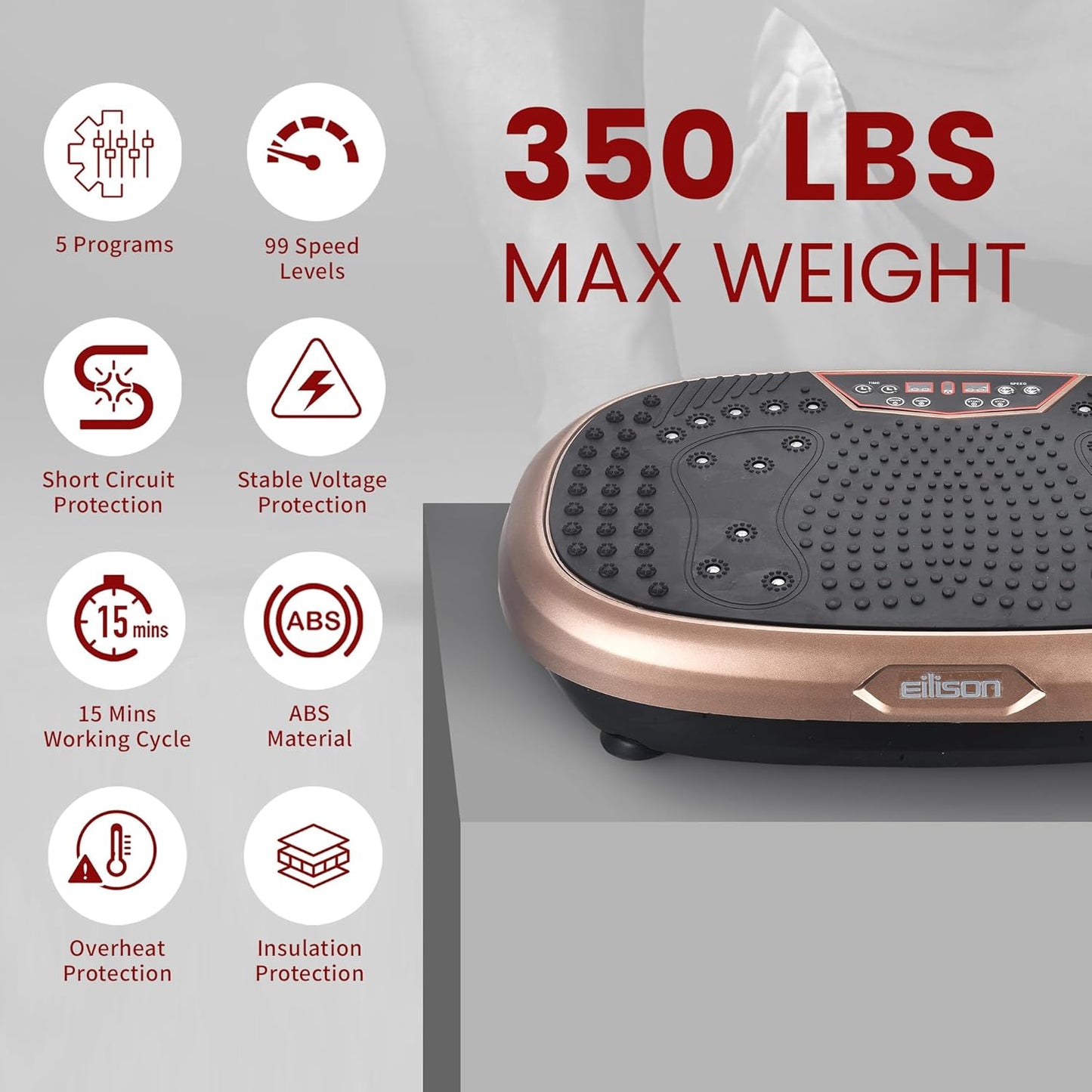 EILISON FitMaxx 3D XL Vibration Plate Exercise Machine