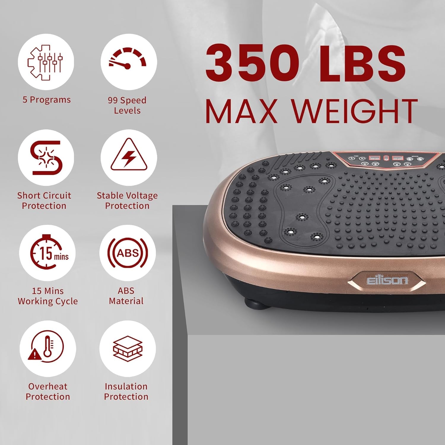 EILISON FitMaxx 3D XL Vibration Plate Exercise Machine