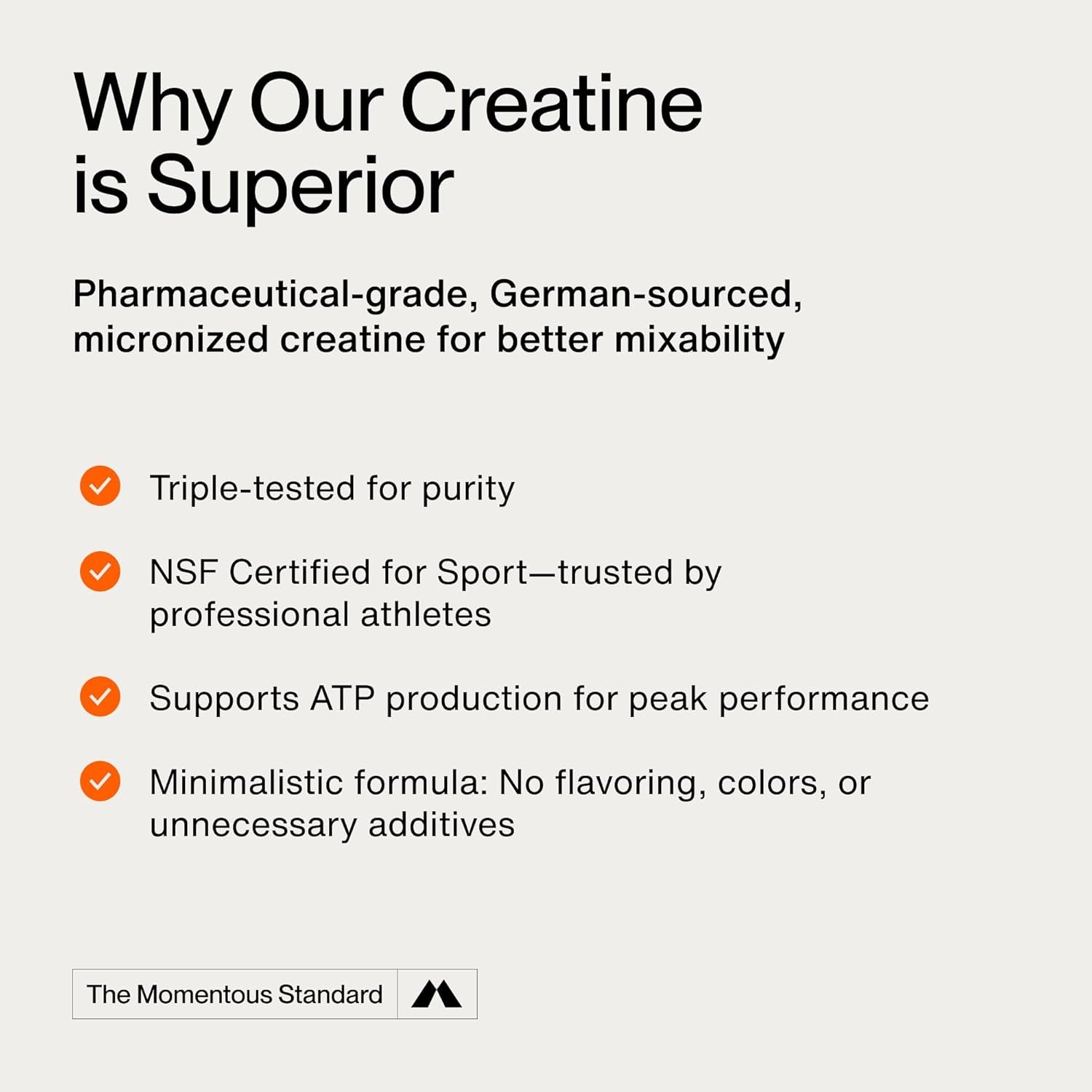 Momentous Creatine Monohydrate Powder