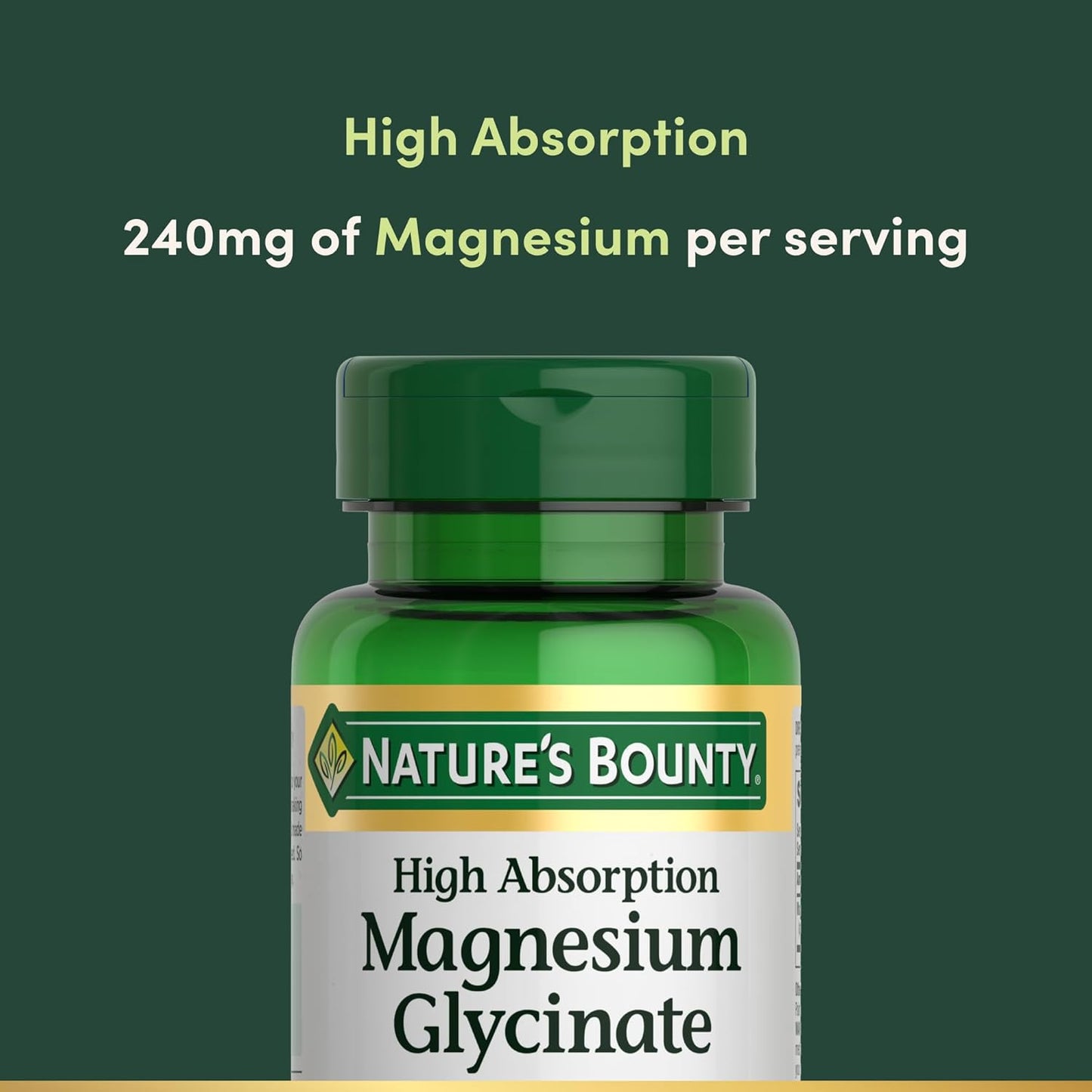 Nature’s Bounty High Absorption Magnesium Glycinate