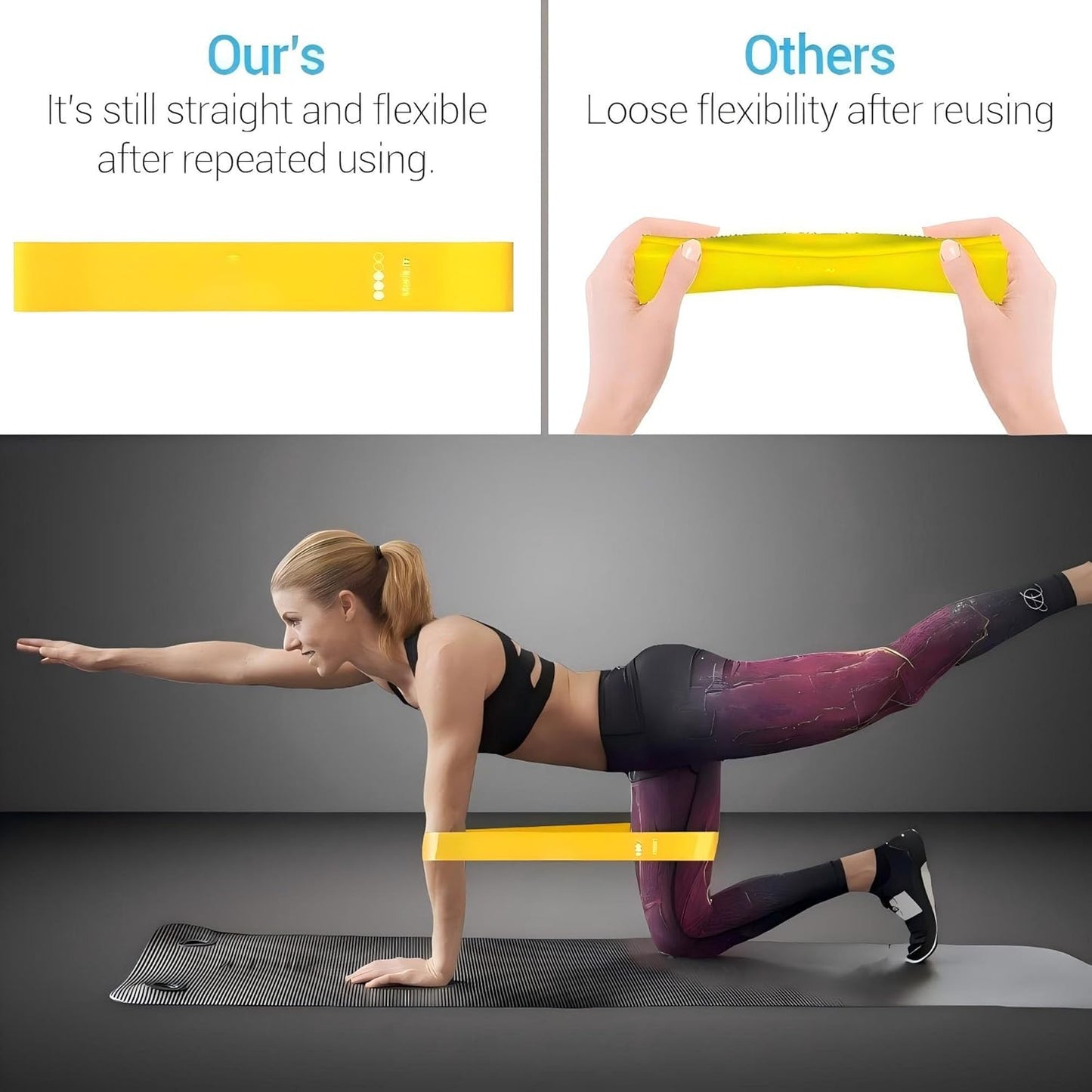 6 Pack Resistance Bands for Pilates and Yoga