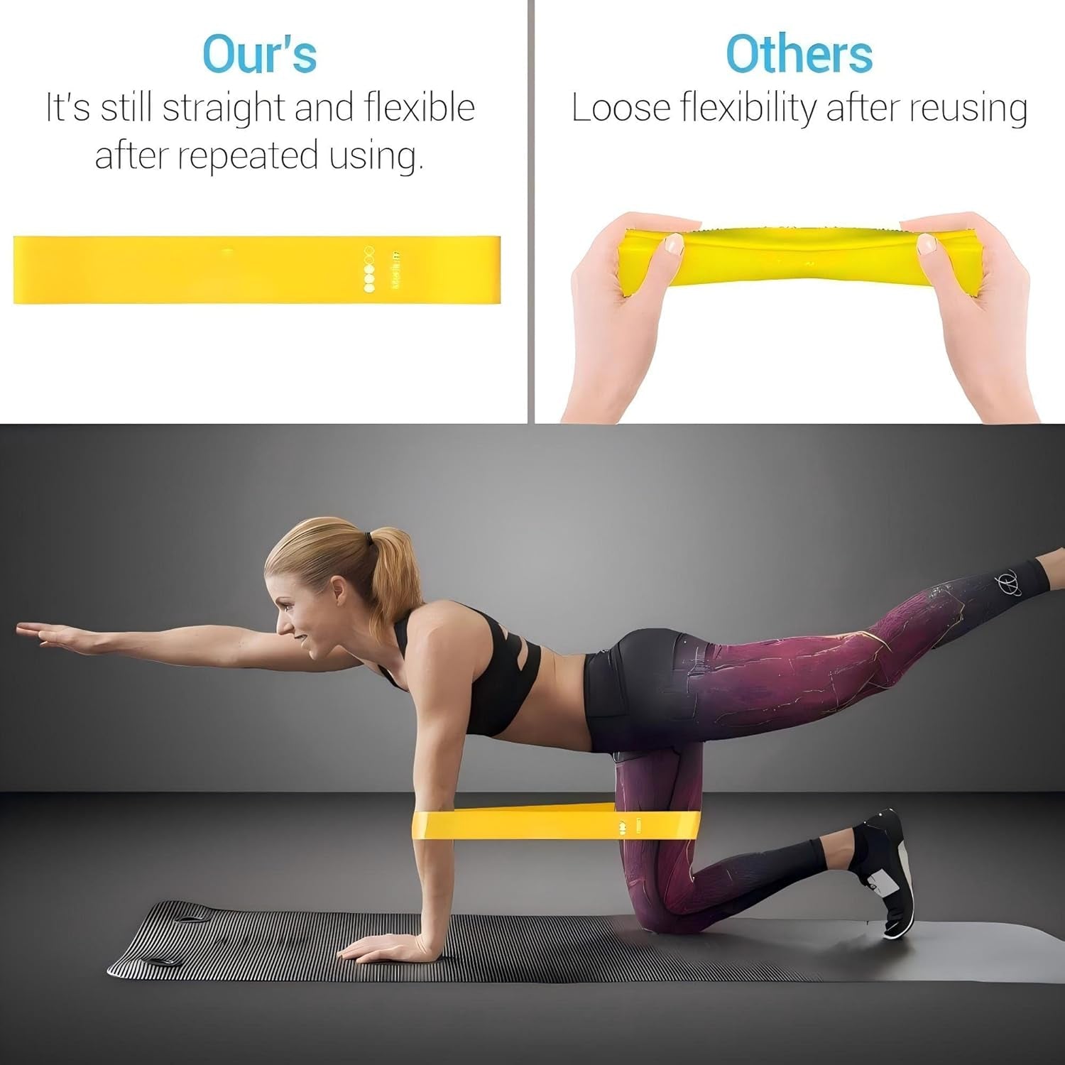6 Pack Resistance Bands for Pilates and Yoga